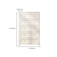 Glam Solid Wood Storage Chest Home Chest in White with Drawers