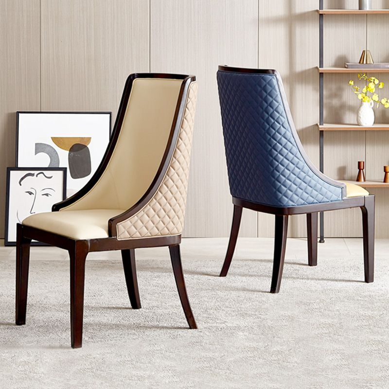 Sillas de comedor sin brazos tradicionales Silla de acento de comedor tapizado