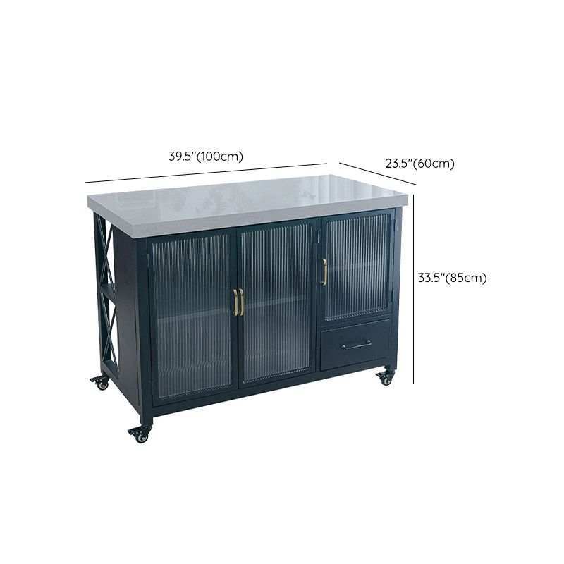 Moderno tavolo rettangolare tavolo rotolare sala da pranzo carrello da cucina