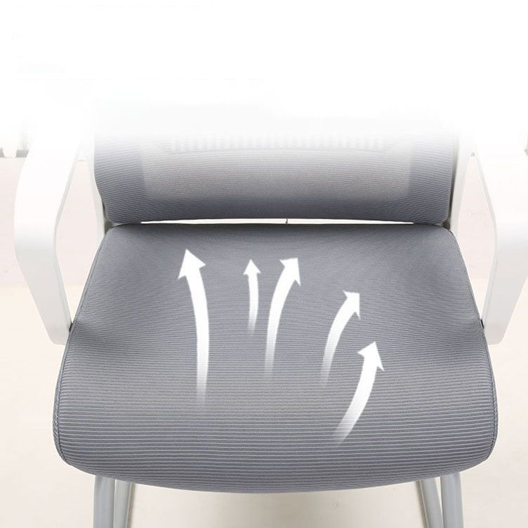 Contemporary Arm Chair Gray Adjustable Arms No Wheels Office Chair Clearhalo 'furn' 'furn_office_chair' 'Furniture' 'Office Chairs' 'Office Furniture' 'office_chair' 1200x1200_879fc94d-f555-4166-8965-51894a781ef9