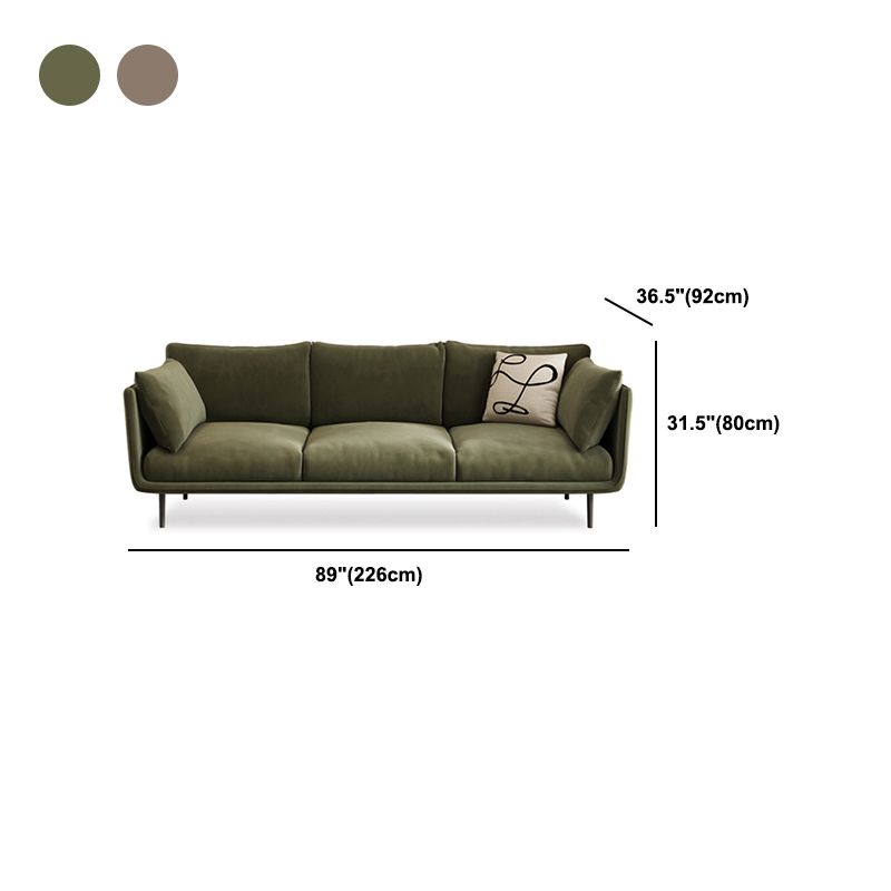 Contemporary Sofa CouchStandard Square Arm Settee Bench with Pillows Clearhalo 'furn' 'furn_sofas' 'Furniture' 'Living Room Furniture' 'Sofa' 'sofas' 1200x1200_87a07208-1a5f-4ed0-8823-f59c51201ca3