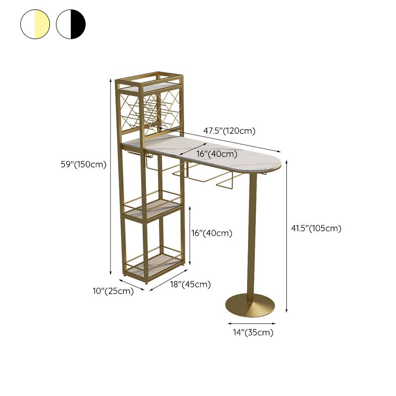 Modern 1/3 Pieces Bar Table Set Stone Counter Table with Rotatable Stools for Living Room Clearhalo 'Bar Furniture' 'furn' 'furn_home_bar_bar_sets' 'Furniture' 'Home Bars & Bar Sets' 'home_bar_bar_sets' 'Kitchen & Dining Furniture' 1200x1200_87a2835e-5145-44cb-99af-76b685d35a88