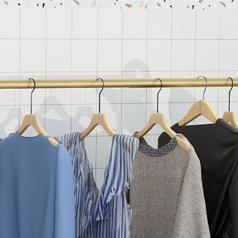 Freiständige Kleiderbügel hell Luxus Hall Tree Metalldelte Rack