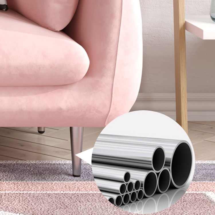 Contemporary 31.49" H Solid Color Velvet Flared Arm Loveseat