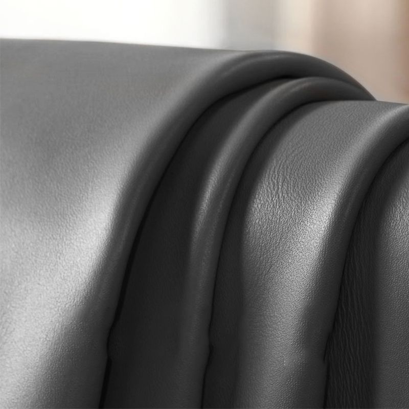 Upscale Grey Sofa with Four Legs Leather Sofa Living Room Seating Clearhalo 'furn' 'furn_sofas' 'Furniture' 'Living Room Furniture' 'Sofa' 'sofas' 1200x1200_87a4a508-a7cb-4caa-a4ec-d1528e5bfdea