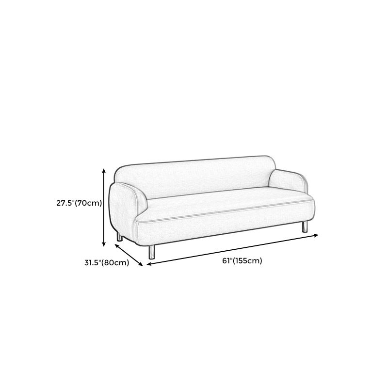 Modern Faux Leather Standard Sofa Recessed Arm Tight Back Sofa Clearhalo 'Furniture' 'furniture_sofas' 'kitchen' 'kitchen_sofas' 'Living Room Furniture' 'Sofa' 'sofas' 1200x1200_87a60b4f-8df0-4237-92c9-c422a9f9c4f9