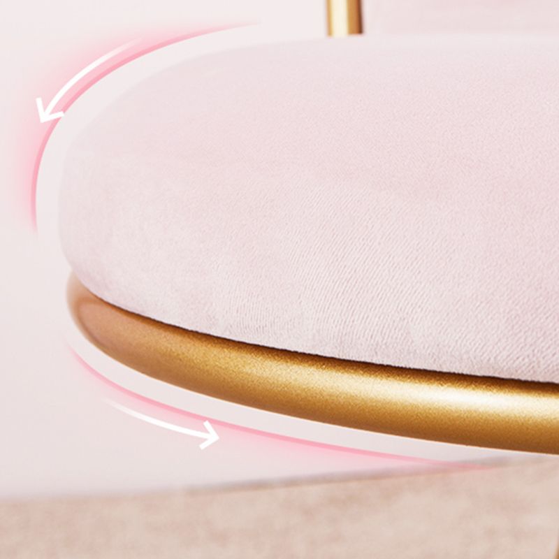 Modern Velvet 2-seater Sofa Metal Sloped Settee for Apartment