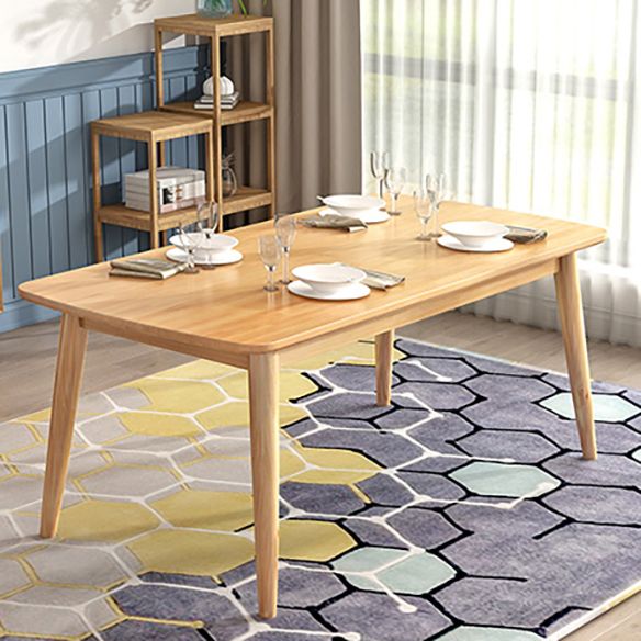 Modern Style Solid Wood Dining Room Set with Rectangle Shape Table and 4 Legs Base for Home Use Clearhalo 'Dining Room Sets' 'Dining Tables & Seating' 'dining_room_set' 'furn' 'furn_dining_room_set' 'Furniture' 'furniture_dining_room_set' 'Kitchen & Dining Furniture' 'kitchen&dining_furn' 'kitchen' 1200x1200_87a76210-85bb-4f72-869c-482490c7b629