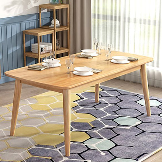 Modern Style Solid Wood Dining Room Set with Rectangle Shape Table and 4 Legs Base for Home Use Clearhalo 'Dining Room Sets' 'Dining Tables & Seating' 'dining_room_set' 'furn' 'furn_dining_room_set' 'Furniture' 'furniture_dining_room_set' 'Kitchen & Dining Furniture' 'kitchen&dining_furn' 'kitchen' 1200x1200_87a76210-85bb-4f72-869c-482490c7b629