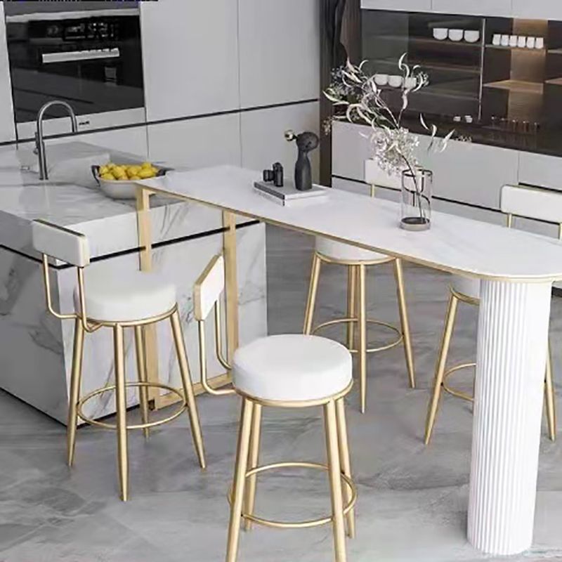 Scandinavian Upholstered Stools for Home Armless Low Back Stools with 4 Metal Legs Clearhalo 'Bar Furniture' 'Bar Stools' 'bar_stools' 'furn' 'furn_bar_stools' 'furniture_bar_stools' 'Kitchen & Dining Furniture' 'kitchen&dining_furn' 'kitchen' 'kitchen_furn' Furniture' 1200x1200_87a82f5a-83cd-4bb6-b136-b5815929e382
