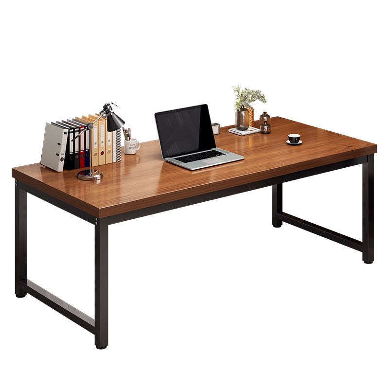 23.5 "W houten kantoor bureau modern schrijfbureau met h-vormige basis