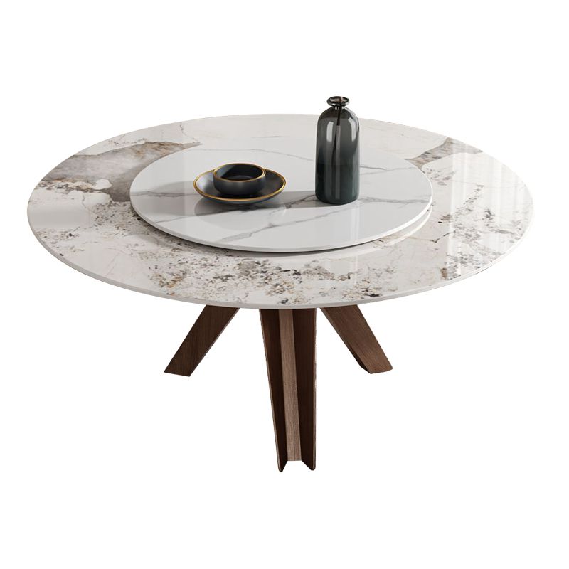 Round Stone Furniture Luxury Style Tripod Base Dining Room Collection with Turntable Clearhalo ' dining_table' 'Dining Tables & Seating' 'Dining Tables' 'furn' 'furn_dining_table' 'Furniture' 'furniture_dining_table' 'Kitchen & Dining Furniture' 'kitchen&dining_furn' 'kitchen' 'kitchen_dining_table' 1200x1200_87aac08f-43d5-4485-aced-a4c336225783