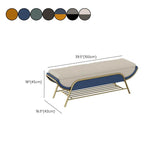 Panchina di posti a sedere ammortizzati glam e panca per la camera da letto con ripiani