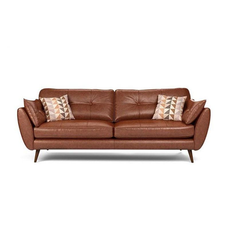 Modern Leather 4 Wood Legs Sofa Tufted Fabric Sofa for Living Room Clearhalo 'furn' 'furn_sofas' 'Furniture' 'furniture_sofas' 'kitchen' 'kitchen_sofas' 'Living Room Furniture' 'Sofa' 'sofas' 1200x1200_87abbdfe-ee15-498a-a0a5-be714f00dc2c