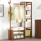 Contemporary Style Wardrobe Armoire Bamboo Armoire with Garment Rod for Home Clearhalo 'Armoires & Wardrobes' 'armoires_wardrobes' 'Bedroom Furniture' 'furn' 'furn_armoires_wardrobes' 'Furniture' 1200x1200_87abf4e5-33ec-49ec-b3f6-185b2e51c826