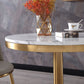 Marble Dining Table Single Pedestal Metallic Base Round Table for Home Clearhalo ' dining_table' 'Dining Tables & Seating' 'Dining Tables' 'furn' 'furn_dining_table' 'Furniture' 'furniture_dining_table' 'Kitchen & Dining Furniture' 'kitchen&dining_furn' 'kitchen' 'kitchen_dining_table' 1200x1200_87ad7323-f586-40f7-a7be-92c54cd385fc
