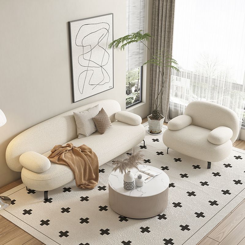 Contemporary Solid Color Sofa 31.49" Wide Pillow Top Arm Sofa Clearhalo 'furn' 'furn_sofas' 'Furniture' 'Living Room Furniture' 'Sofa' 'sofas' 1200x1200_87ae0907-7d0e-4bee-a61e-a97d14db3630