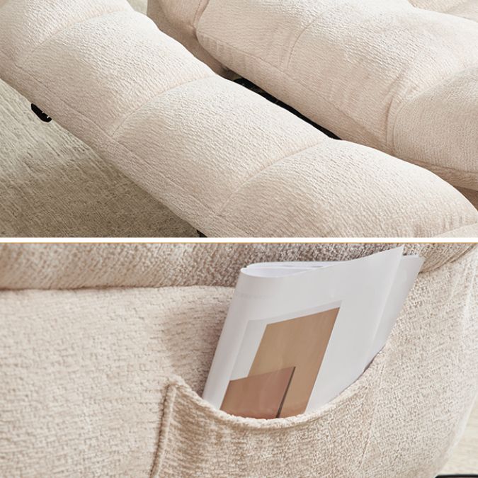 Contemporary Recliner Chair Swivel Rocker Metal Indoor Solid Color Side Pockets Clearhalo 'Chairs & Seating' 'furn' 'furn_recliners' 'Furniture' 'Living Room Furniture' 'Recliners' 1200x1200_87aee738-d947-462a-b801-ca11cbe1e7c9