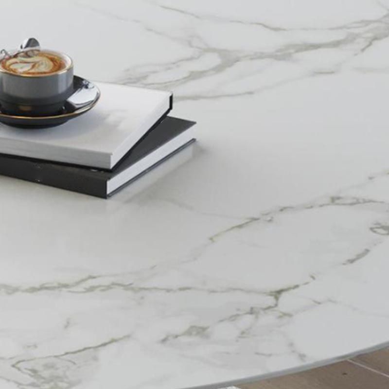 Runder Stein Esstisch Tulpen Basis Esstisch für Esszimmer