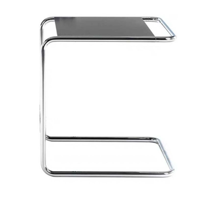 17.7 "W Moderia C Side Glass Rectangular/Madera de madera Topil final