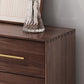 Stegno a buffet di archiviazione in stile glam Sideboard a buffet in legno solido con 6 disegni
