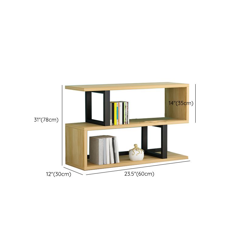 Scandinavian Wood Open Back Shelf Bookcase with Shelves for Home Office Clearhalo 'Bookcases' 'furn' 'furn_bookcases' 'Furniture' 'Office Furniture' 1200x1200_87b2c1ab-16c9-476e-b55c-b9e1b80ac1d7