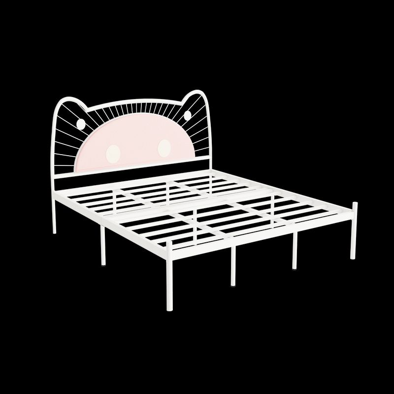 Glam Open-Frame Bed with Upholstered Headboard and Metal Legs Clearhalo 'Bedroom Furniture' 'Beds' 'furn' 'furn_beds' 'Furniture' 1200x1200_87b3393d-ad50-4f7b-9cba-795b8d0c025d