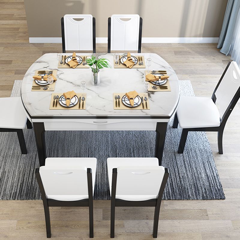 Mesa de comedor abatible Mesa de comedor contemporánea de 4 patas