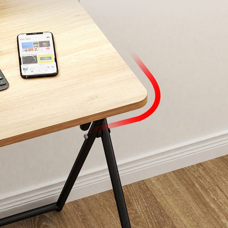 Modern Style Wooden Office Desk Rectangular Folding Writing Desk for Home Clearhalo 'furn' 'furn_office_desk' 'Furniture' 'Office Desks' 'Office Furniture' 'office_desk' 1200x1200_87b9376e-b245-4332-8e48-8c743b29fb14