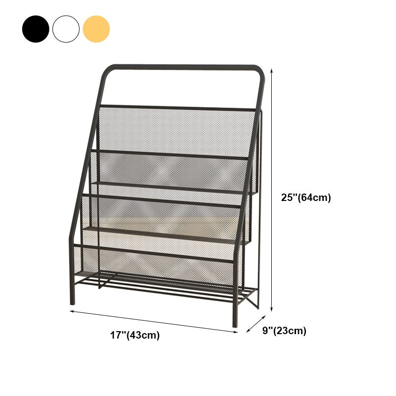 Metal Iron Contemporary Ladder Bookshelf Closed Back Vertical Bookshelf Clearhalo 'Bookcases' 'furn' 'furn_bookcases' 'Furniture' 'furniture_bookcases' 'kitchen' 'kitchen_bookcases' 'Living Room Furniture' 'Office Furniture' 1200x1200_87b9fdef-1457-43a1-a779-6a4ba68e49b6