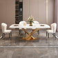 Modern Marble Table Set of 5/7 with Rectangle Table Dining Set with PU Leather Chairs Clearhalo 'Dining Room Sets' 'Dining Tables & Seating' 'dining_room_set' 'furn' 'furn_dining_room_set' 'Furniture' 'furniture_dining_room_set' 'Kitchen & Dining Furniture' 'kitchen&dining_furn' 'kitchen' 1200x1200_87ba426e-7495-4d76-a2c9-e7ad574859f8