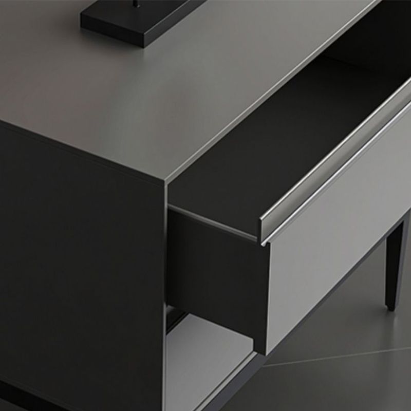 Houten nachtkastje 20 "hoog bedkast met laden en benen