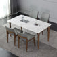 Ensemble de Table rectangulaire en pierre contemporaine, ensemble de salle à manger 1/4/5 pièces pour la maison