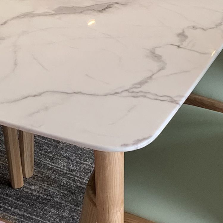 Contemporary Rectangle Dining Table White Sintered Stone Dining Table with 4 Legs Clearhalo ' dining_table' 'Dining Tables & Seating' 'Dining Tables' 'furn' 'furn_dining_table' 'Furniture' 'furniture_dining_table' 'Kitchen & Dining Furniture' 'kitchen&dining_furn' 'kitchen' 'kitchen_dining_table' 1200x1200_87bd246a-9da4-4c97-9644-5d24cccf4857