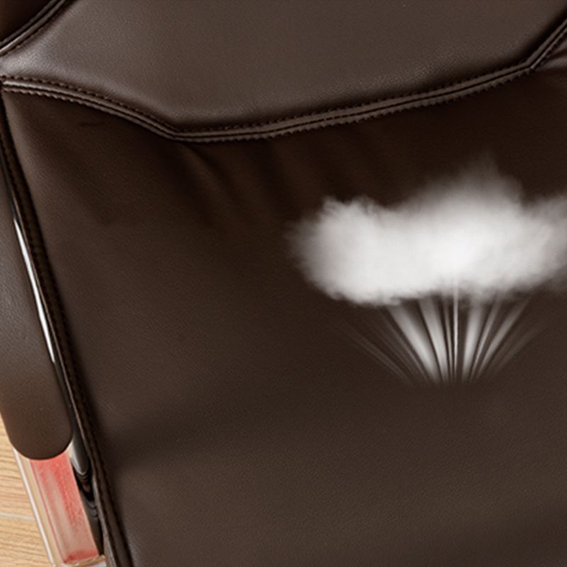 Modern Computer Faux Leather Chair Ergonomic Office Chair with Upholstered Clearhalo 'furn' 'furn_office_chair' 'Furniture' 'Office Chairs' 'Office Furniture' 'office_chair' 1200x1200_87bdd621-028e-4f34-8231-8fcb5f6070b4