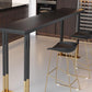 Black Metal Trestle Bistro Bar Desk Rectangle Indoor Contemporary Bar Stool Table Clearhalo 'Bar Furniture' 'Bar Tables' 'bar_tables' 'furn' 'furn_bar_tables' 'Furniture' 'furniture_bar_tables' 'Kitchen & Dining Furniture' 1200x1200_87bdd6be-761d-43cb-8851-6c9c9d3c7fea