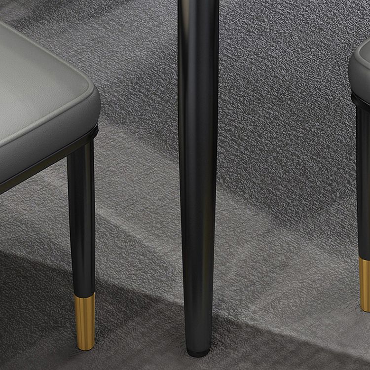 Industrial Sintered Stone Dining Table Carbon Steel Base Rectangle Table for Home Clearhalo ' dining_table' 'Dining Tables & Seating' 'Dining Tables' 'furn' 'furn_dining_table' 'Furniture' 'furniture_dining_table' 'Kitchen & Dining Furniture' 'kitchen&dining_furn' 'kitchen' 'kitchen_dining_table' 1200x1200_87bfe830-b94c-4e05-8bb5-0dc5ff4d948b