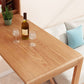 Table de bar rectangulaire en bois massif, table de salle à manger extensible pour la cuisine