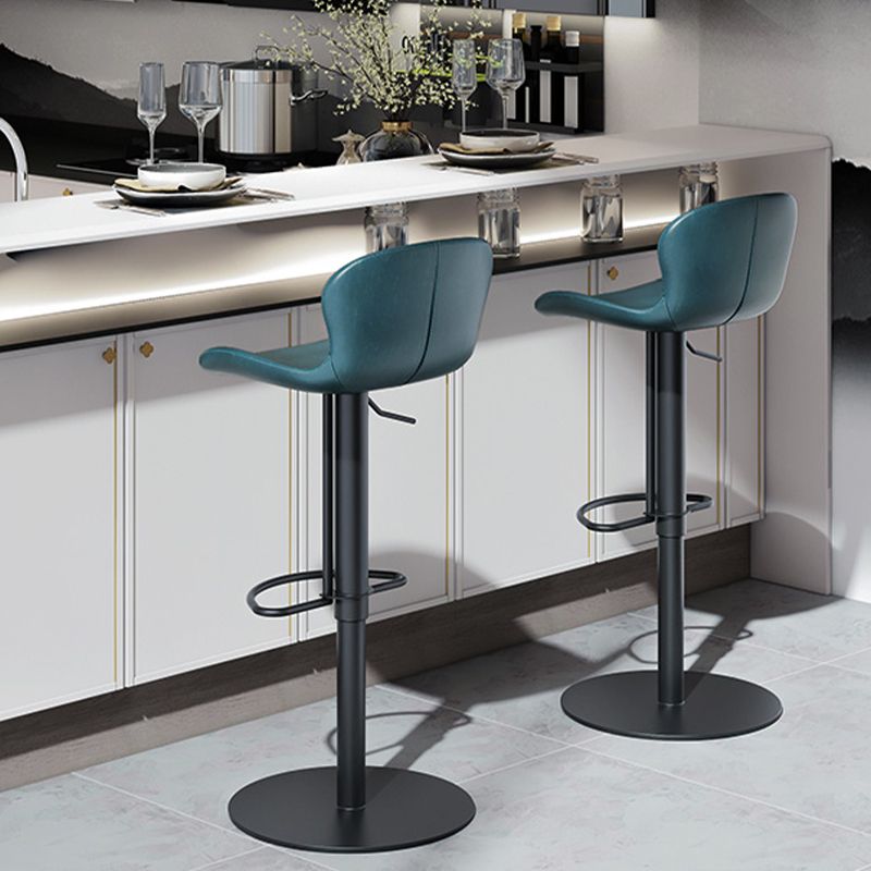 Leather Bar Stool Adjustable Height Backrest Counter Stool for Bristol Clearhalo 'Bar Furniture' 'Bar Stools' 'bar_stools' 'furn' 'furn_bar_stools' 'Furniture' 'Kitchen & Dining Furniture' 1200x1200_87c0d3a2-20ea-4a80-9ffb-ee89bda4cee0