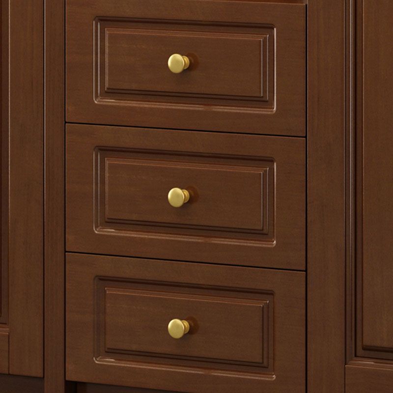 Massive Holzregale waren moderner Akzentschrank für Wohnzimmer