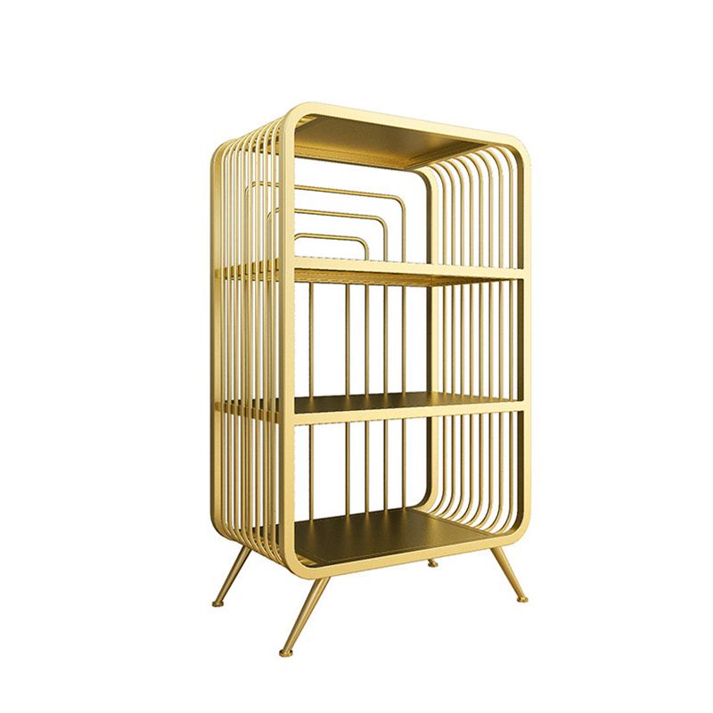 Glam Fermed Shelf Bibling Bookcase Metal Book Shelf pour salle d'étude