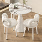 Set da pranzo rotondo con sedie bianche 1/2/3/4 pezzi Set da pranzo in pietra per casa