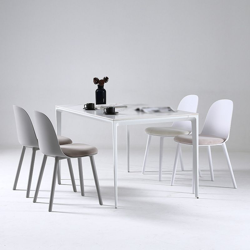 Scandinavian Plastic Kitchen Dining Room Chair Solid Back Side Chair Clearhalo 'Dining Chairs' 'Dining Tables & Seating' 'dining_chair' 'furn' 'furn_dining_chair' 'Furniture' 'furniture_dining_chair' 'Kitchen & Dining Furniture' 1200x1200_87ca5b42-5a23-4f02-82f2-2db34cfc9077