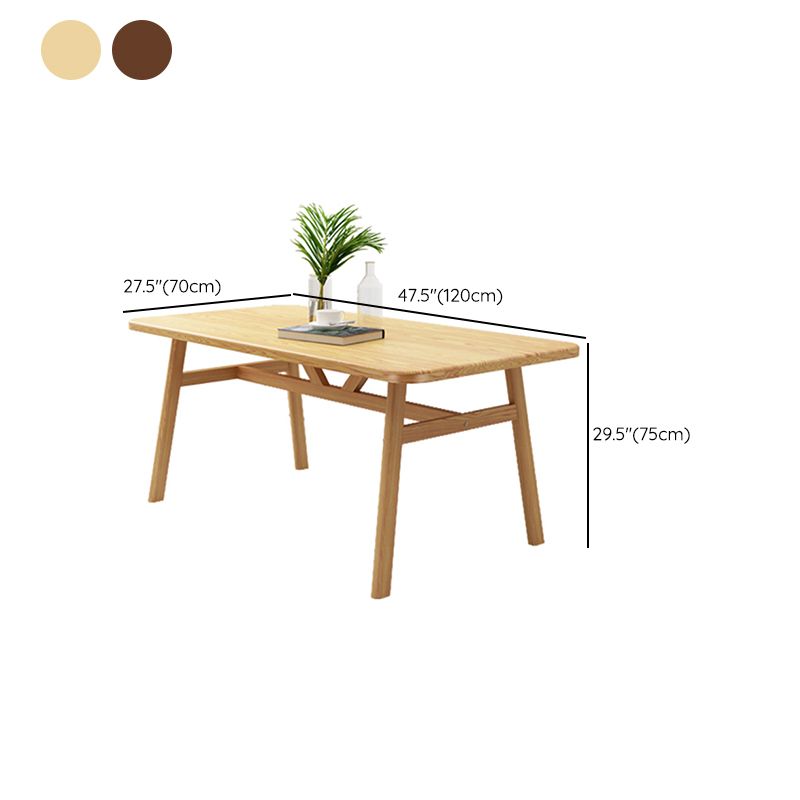 Modern Rectangle Wood Dining Table Wooden Legs for Dining Room Clearhalo 'Dining Tables & Seating' 'Dining Tables' 'dining_table' 'furn' 'furn_dining_table' 'Furniture' 'Kitchen & Dining Furniture' 1200x1200_87cdd07e-096b-4cea-b535-3608e3fccb3b