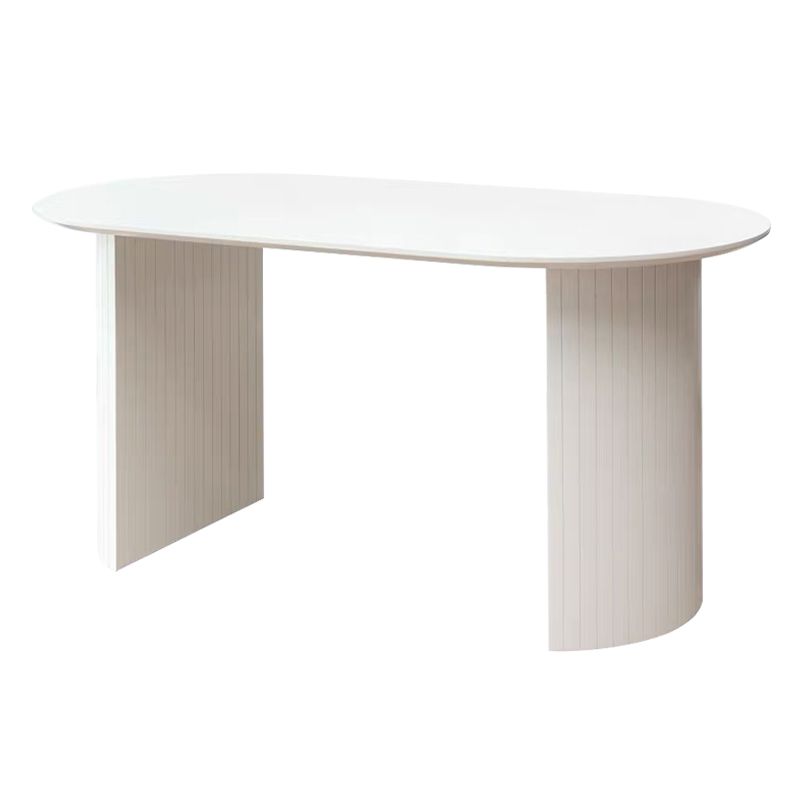 Solid Wood Contemporary Oval Dining Table White Wood Top Table for Dining Room Clearhalo ' dining_table' 'Dining Tables & Seating' 'Dining Tables' 'furn' 'furn_dining_table' 'Furniture' 'furniture_dining_table' 'Kitchen & Dining Furniture' 'kitchen&dining_furn' 'kitchen' 'kitchen_dining_table' 1200x1200_87cf1ab7-cda1-4435-bf05-bdcf7e795e0f