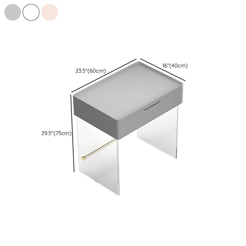 Scandinavo da 15,74 "a colore massiccio largo in legno a base di legno Maggiore da trucco a specchio per specchio