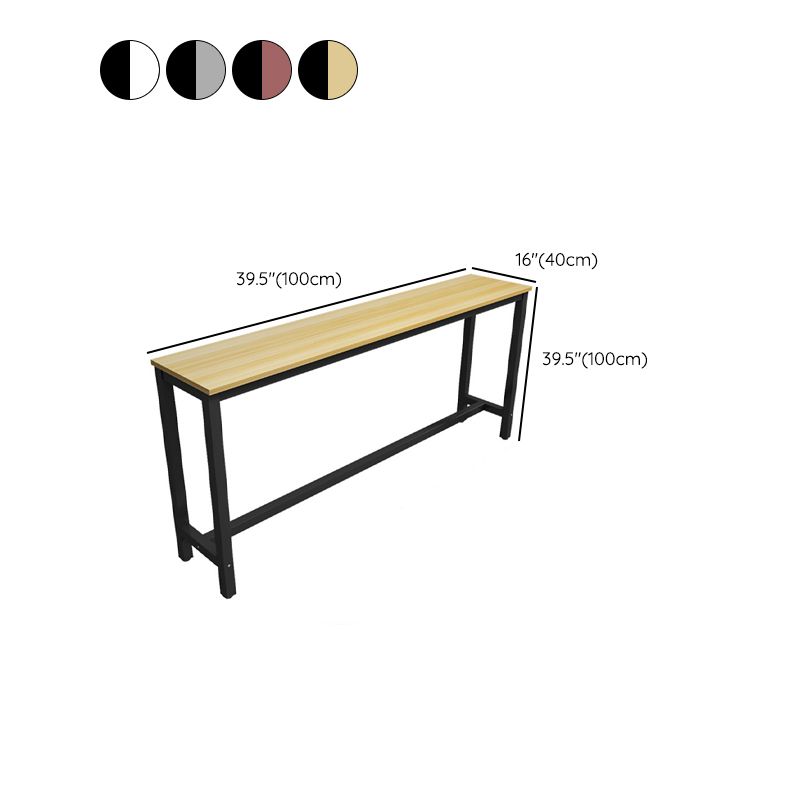 Modern Style Rectangle Wood Bar Height Pub Table for Dining Room Clearhalo 'Bar Furniture' 'Bar Tables' 'bar_tables' 'furn' 'furn_bar_tables' 'Furniture' 'Kitchen & Dining Furniture' 1200x1200_87cfd881-0f18-4b67-aab7-23d4a9bc3b1d