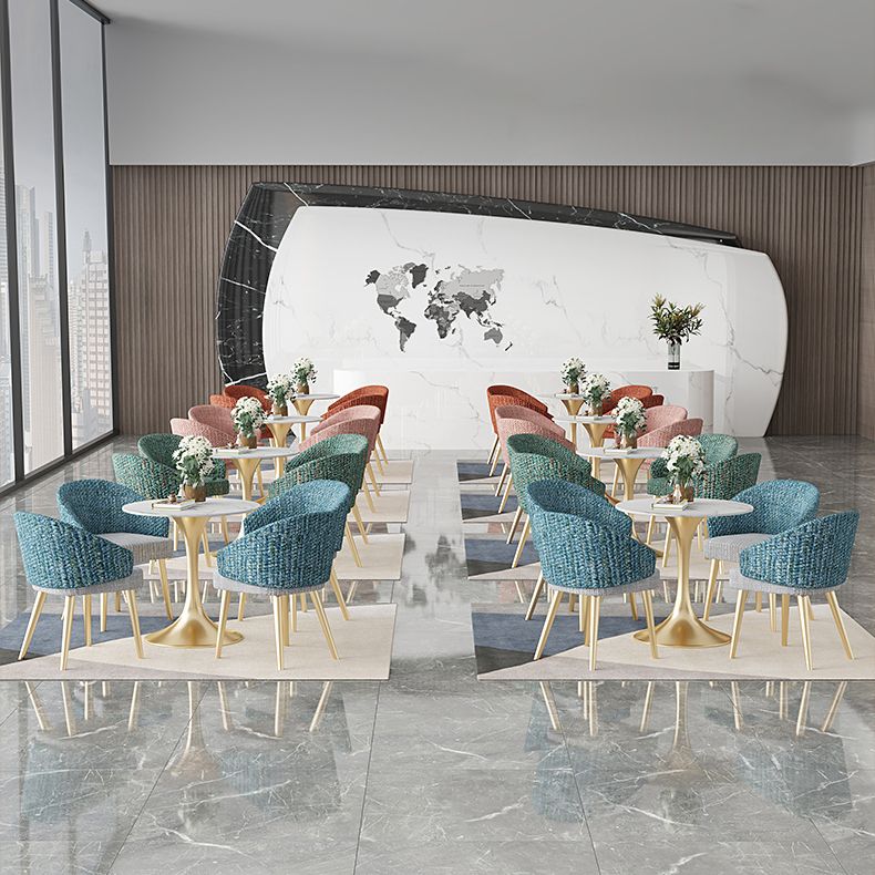 Scandinavian Indoor Arm Chair Upholstered Parsons Back Metal Dining Room Chair Clearhalo ' kitchen&dining_furn' 'Dining Chairs' 'Dining Tables & Seating' 'dining_chair' 'furn' 'furn_dining_chair' 'Furniture' 'furniture_dining_chair' 'Kitchen & Dining Furniture' 'kitchen' 1200x1200_87d10f09-dabc-458e-bd91-5895af8c2308