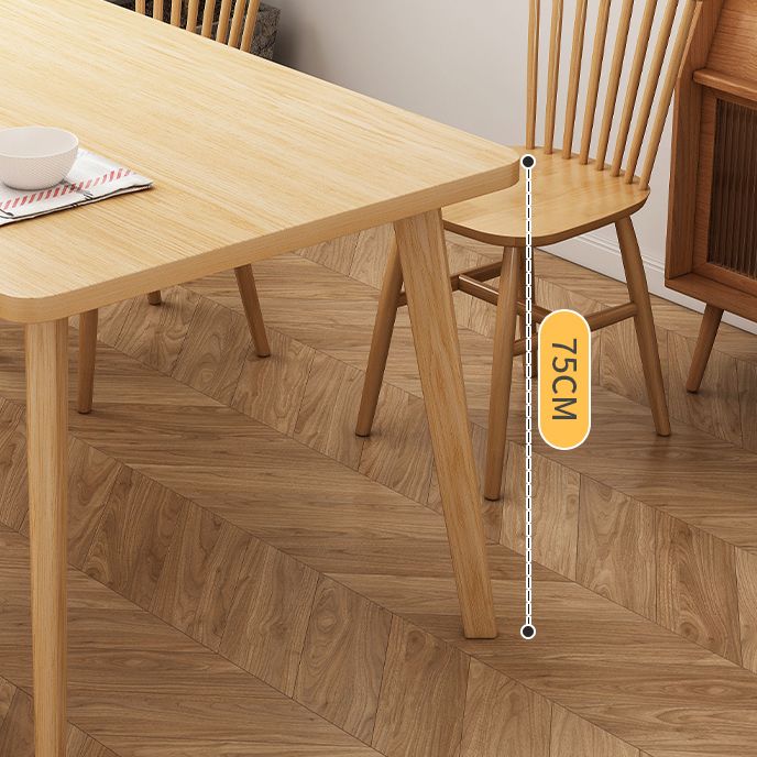 Rectangle Solid Wood Dining Table Modern Rubber Wood Table in Nature with 4 Legs Clearhalo ' dining_table' 'Dining Tables & Seating' 'Dining Tables' 'furn' 'furn_dining_table' 'Furniture' 'furniture_dining_table' 'Kitchen & Dining Furniture' 'kitchen&dining_furn' 'kitchen' 'kitchen_dining_table' 1200x1200_87d162d0-a6e6-4900-8dca-a563ea203bc3