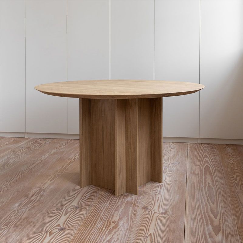 Modern Wood Pedestal Base Table Natural Round Dining Room Kitchen Table Clearhalo 'Dining Tables & Seating' 'Dining Tables' 'dining_table' 'furn' 'furn_dining_table' 'Furniture' 'Kitchen & Dining Furniture' 1200x1200_87d1c7fb-4286-4111-ae95-204f7144f55c